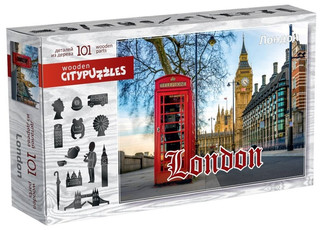 Пазл деревянный Citypuzzles Лондон, 101 элемент