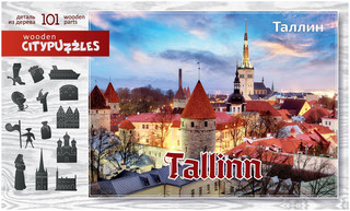 Пазл деревянный Citypuzzles Таллин, 101 элемент