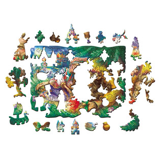 Фигурный пазл 'Аленький цветочек' 3