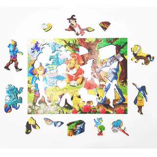 Фигурный пазл 'Волшебник Изумрудного города' 3