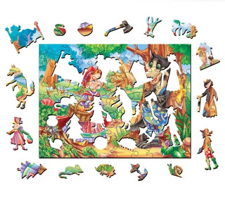 Фигурный пазл 'Красная шапочка' 2