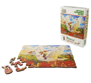 Фигурный пазл 'Нильс и дикие гуси' 3