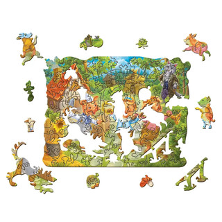 Фигурный пазл 'Три поросенка' 3