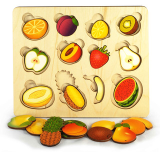 Доска Фрукты с разрезными вкладышами внутри, артикул 7935
