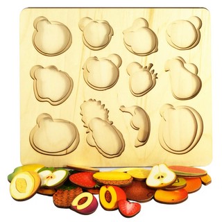 Доска Фрукты с разрезными вкладышами внутри, артикул 7935 2