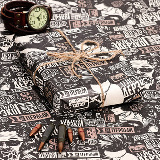 Бумага упаковочная, крафт 'Пожелания', 70х100 см, 1 лист 3