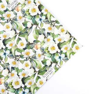 Бумага упаковочная двухсторонняя крафтовая «Цветочная», 70 х 100 см 4