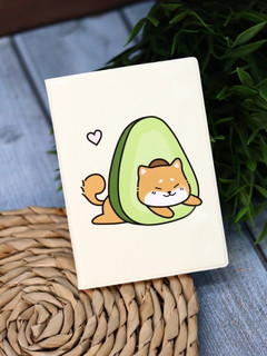 Обложка для паспорта Аниме «Shiba inu avocado» 3
