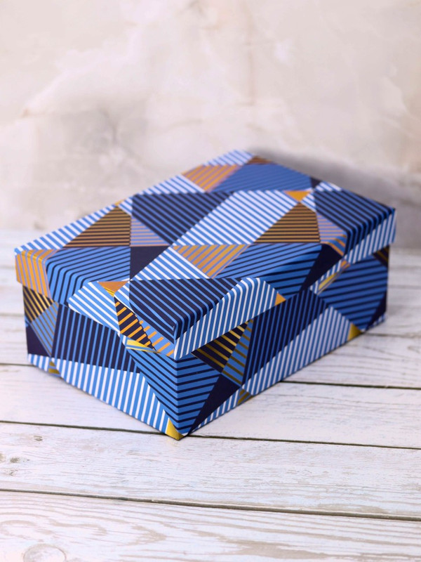 Коробка подарочная 'Golden diamonds' 21х14х8.5 см