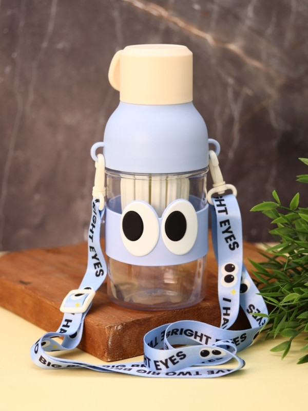 Бутылка «Two big bright eyes», 500 мл, голубой/белый