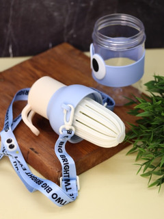 Бутылка «Two big bright eyes», 500 мл, голубой/белый 4