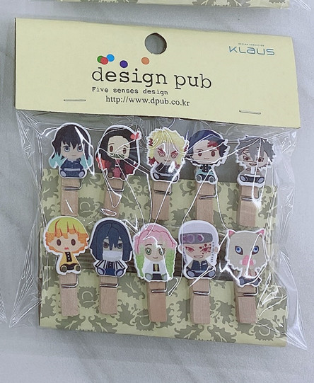 Прищепки 'Anime friends' деревянные