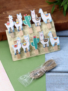 Прищепки 'Lama' деревянные