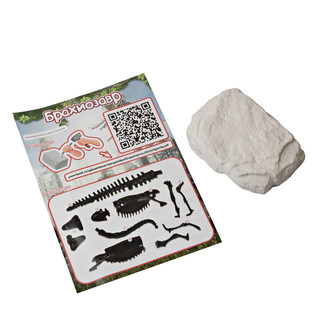 Раскопки ископаемых животных: Брахиозавр. Набор для экспериментов, KONIK Science 4