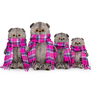 Басик в ярко-розовом шарфе, 19 см 4