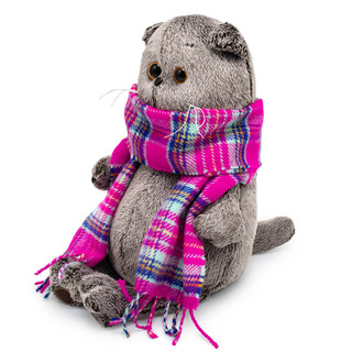 Басик в ярко-розовом шарфе, 19 см 2