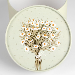 Коробка-цилиндр подарочная «Ромашки», 13 х 9 см 4