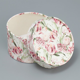 Коробка-цилиндр подарочная «Цветы», 13 х 8,5 см 3