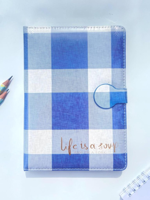 Блокнот (B6) 'Life is a joy, plaid'