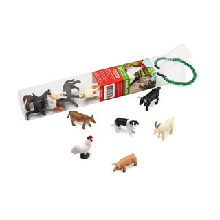 Набор мини-фигурок KONIK Farmland из 12-ти штук, в тубе, живо...