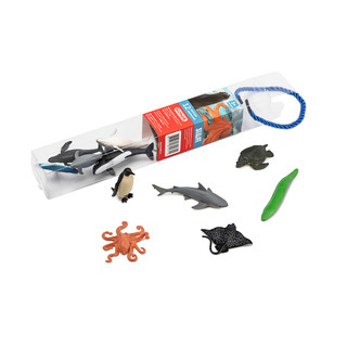 Набор мини-фигурок KONIK Sealife из 12-ти штук, в тубе, морск...