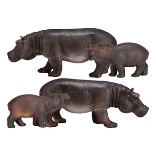 Набор фигурок KONIK «Самка и детеныш бегемота» 4