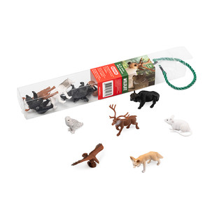 Набор мини-фигурок KONIK Wildlife из 12-ти штук, в тубе, лесн...