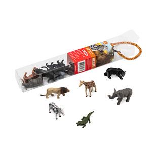Набор мини-фигурок KONIK Wildlife из 12-ти штук, в тубе, живо...