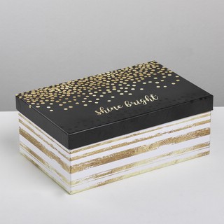 Коробка прямоугольная 'Счастье в простом' 24х15.5х9.5 см