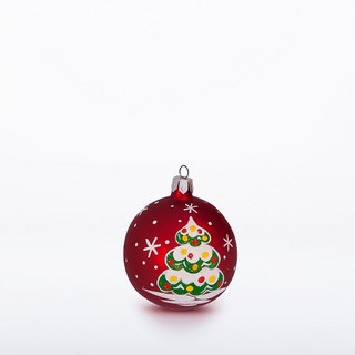 Шар 'Еловый', стекло, 50 мм, артикул С 1922 2