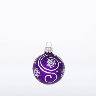 Шар 'Зимний', стекло, 5 см, артикул С 1818, в ассортименте