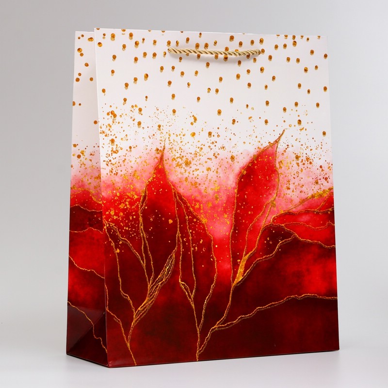 Пакет подарочный ламинированный «Узор», 26х32х10 см