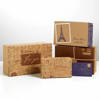 Коробка прямоугольная «Почта», крафтовая, 15х9.5х5.5 см 5