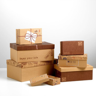 Коробка прямоугольная «Почта», крафтовая, 32.5х20х12.5 см 4