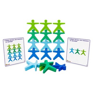 Балансир 'Акробаты', 21 фигурка, монтессори-игра, дерево, Alatoys 5