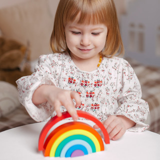 Пирамидка 'Радуга', дерево, Alatoys 4