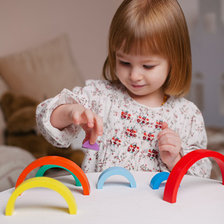 Пирамидка 'Радуга', дерево, Alatoys 5