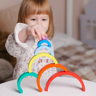 Пирамидка 'Радуга', дерево, Alatoys 8