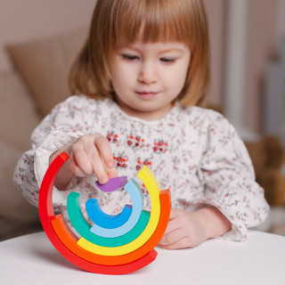 Пирамидка 'Радуга', дерево, Alatoys 9