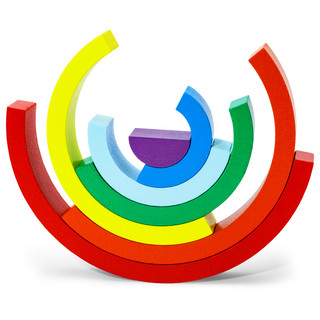 Пирамидка 'Радуга', дерево, Alatoys 3