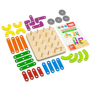 Математический планшет 'Геоборд' 32 детали, буклет с заданиями, Alatoys 11