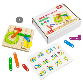 Математический планшет 'Геоборд' 32 детали, буклет с заданиями, Alatoys 5