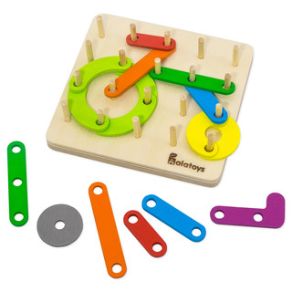 Математический планшет 'Геоборд' 32 детали, буклет с заданиями, Alatoys 9