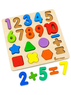 Сортер 'Фигуры, Счет' развивающая деревянная монтессори-игрушка