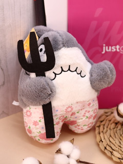 Мягкая игрушка 'Shark with fork', 23 см, ассорти