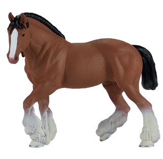 Фигурка Лошадь Клейдесдаль, коричневая, KONIK, артикул 1132