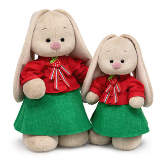Зайка Ми в костюме с земляничкой, 25 см, Budi Basa 4