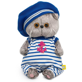 Басик Baby в полосатом комбинезоне и берете, 20 см, Budi Basa 1