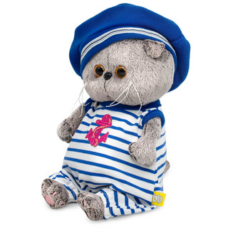 Басик Baby в полосатом комбинезоне и берете, 20 см, Budi Basa 2