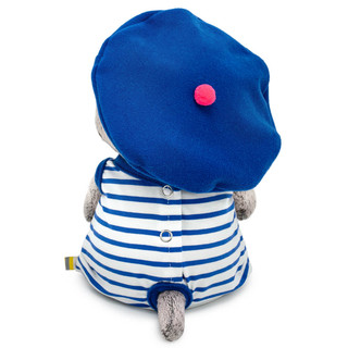 Басик Baby в полосатом комбинезоне и берете, 20 см, Budi Basa 3